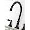 Kingston Brass KS2795PKLBS Duchess Widespread Kitchen Faucet W/ Brass Sprayer, Bronze KS2795PKLBS - alternate 4